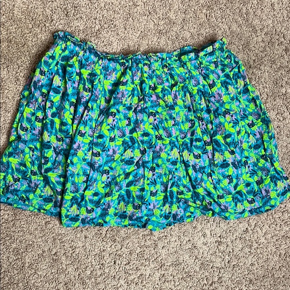 Floral Blue and Green Skort - Picture 6 of 8